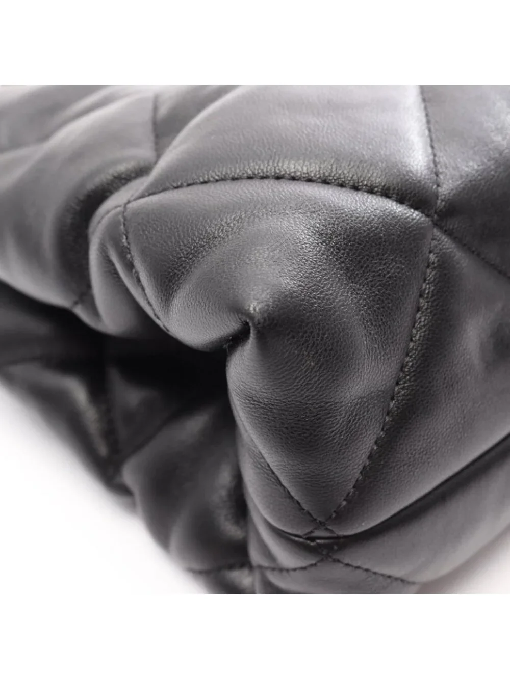Chanel Tote Quilted Small Shopping Black Lambskin